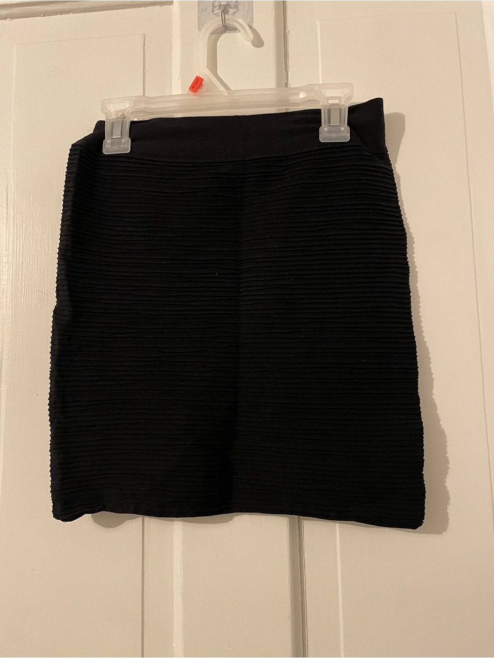 F&F Black Ribbed Mini Skirt